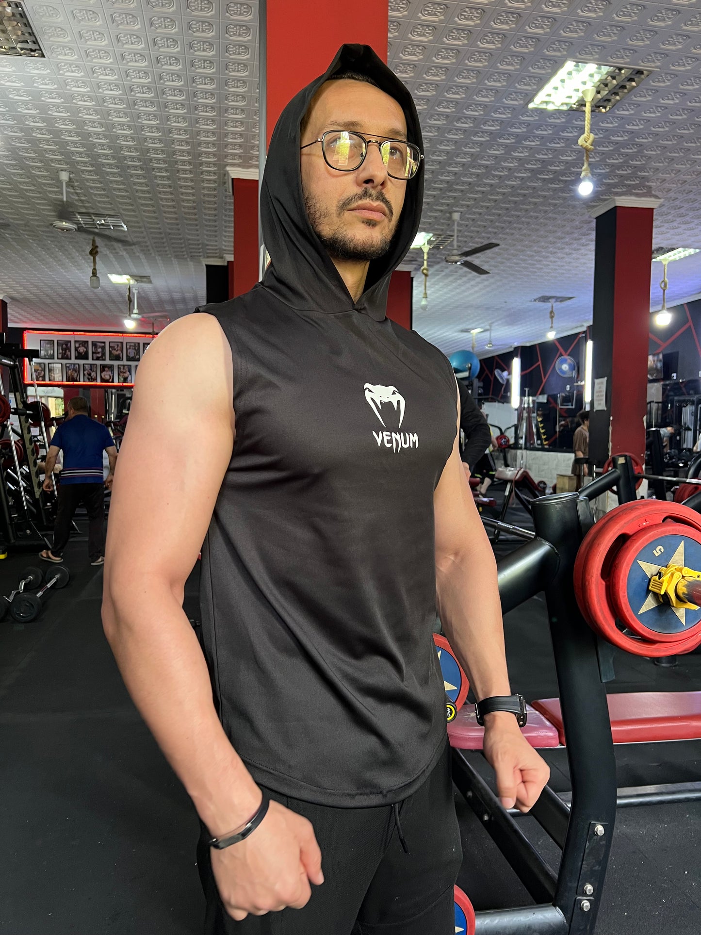 Compression T-shirt decoulte avec capuche (من اختيارك logo)