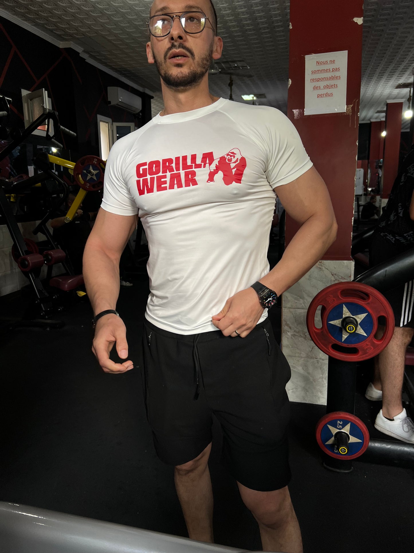 Compression T-shirt Demi manche( gourila wear/gym fitness)