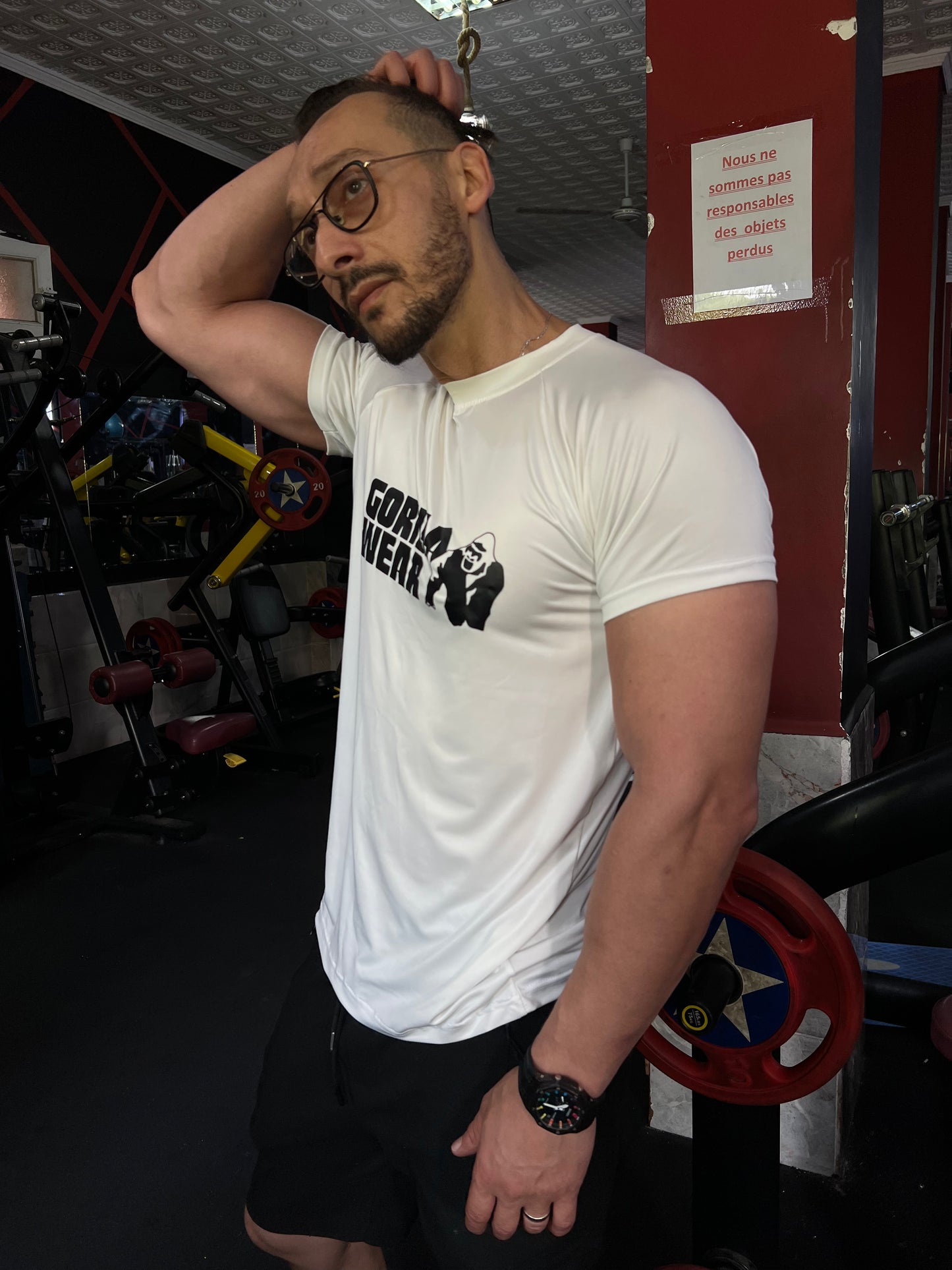 Compression T-shirt Demi manche( gourila wear/gym fitness)